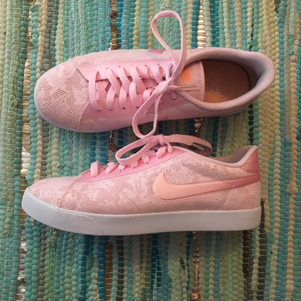 Baby Pink Floral Lace Nike Blazer